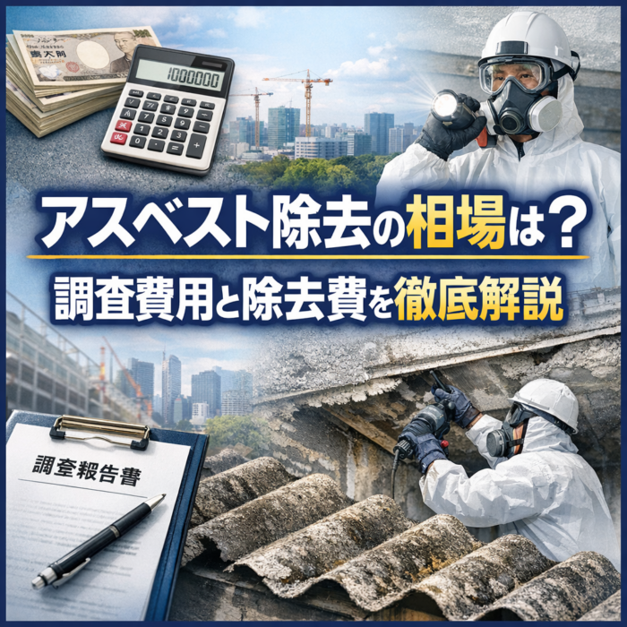 アスベスト除去の相場は？調査費用と除去費を徹底解説